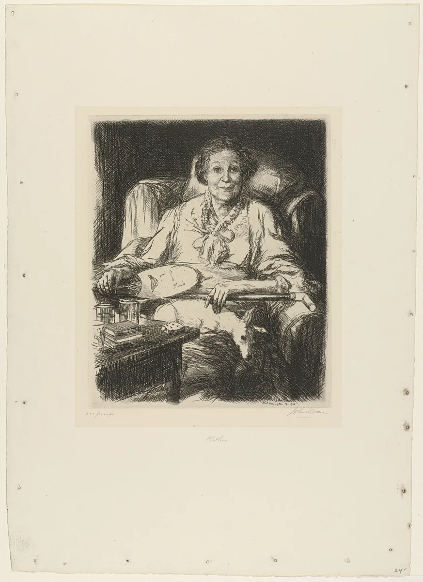 Mother by John Sloan, print, 1906