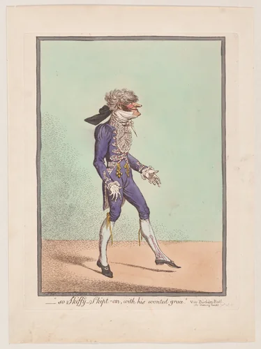 "–So Skiffy-Skipt On, With his Wonted Grace"–Vide Birthday Ball. See Morning Herald. Jan-y 20th by James Gillray, print, 1800