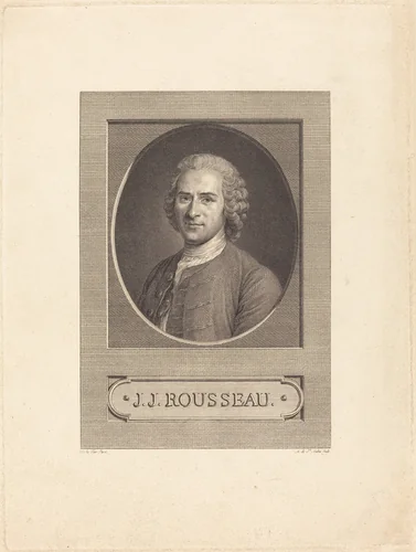 J.J. Rousseau by Augustin de Saint-Aubin
Maurice-Quentin de La Tour, print, 1777