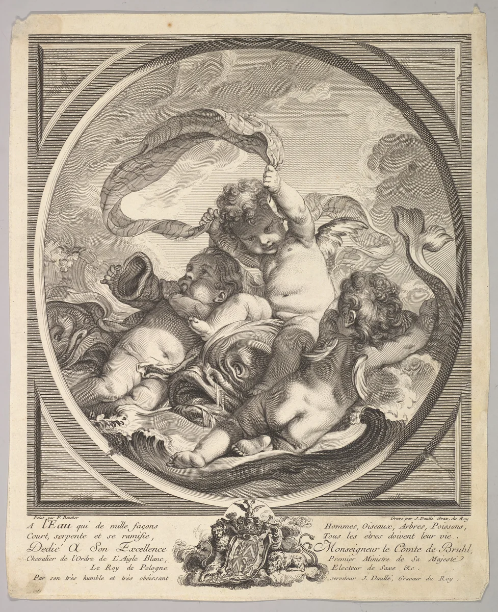 Water by Jean Daullé, print, 1743-1753