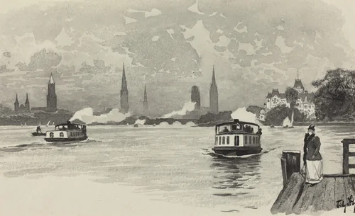 Aussenalster by Fritz Stoltenberg, portfolio, 1893