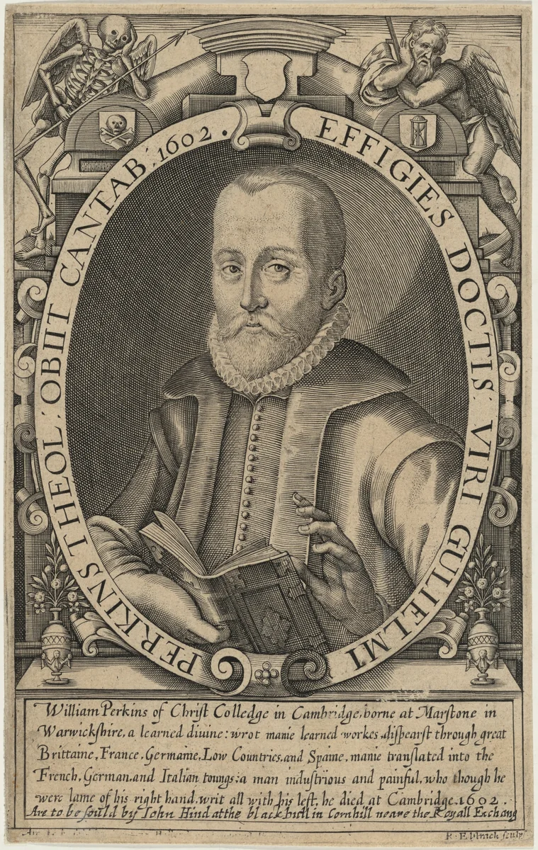 William Perkins, D.D. by Renold Elstrack, print, 1571-1625