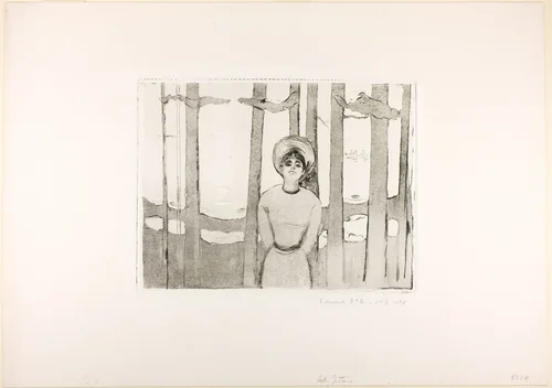 Summernight. The Voice by Edvard Munch, print, 1894