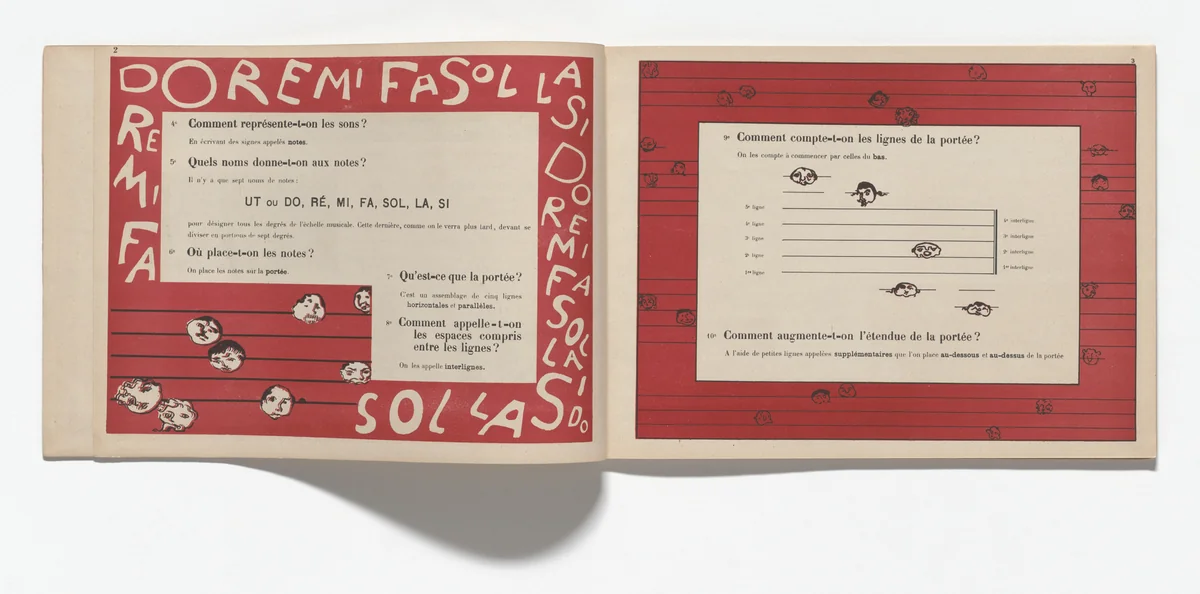 In-text plate (page 3) from Petit solfège illustré (Little Illustrated Solfège) by Pierre Bonnard, illustrated book, 1893