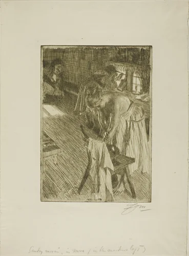 Sunday Morning by Anders Zorn, print, 1892-1894