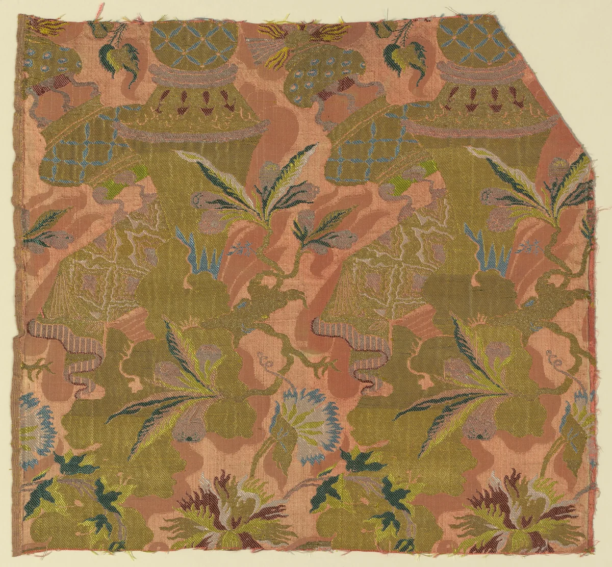 Fragment by France, textile, 1705-1706