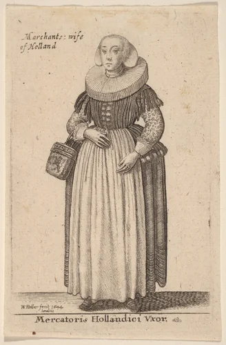 Mercatoris Hollandici Vxor by Wenceslaus Hollar, print, 1644