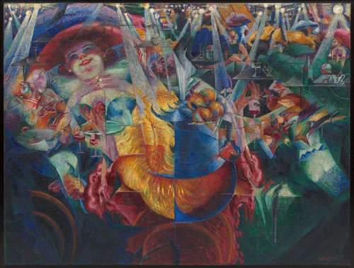 The Laugh by Umberto Boccioni, painting, 1911