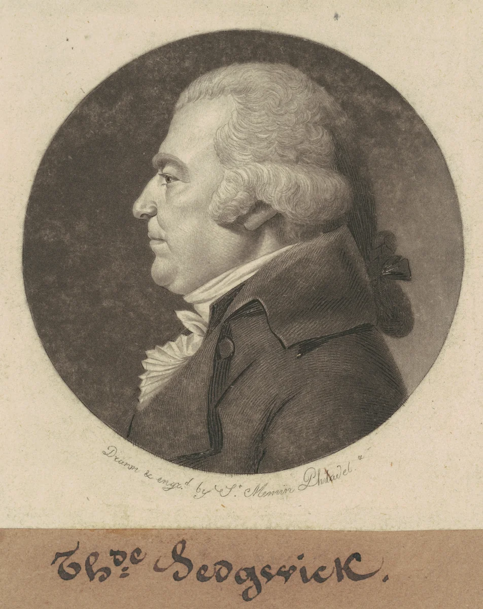 Theodore Sedgwick by Charles B. J. Févret de Saint-Mémin, print, 1801