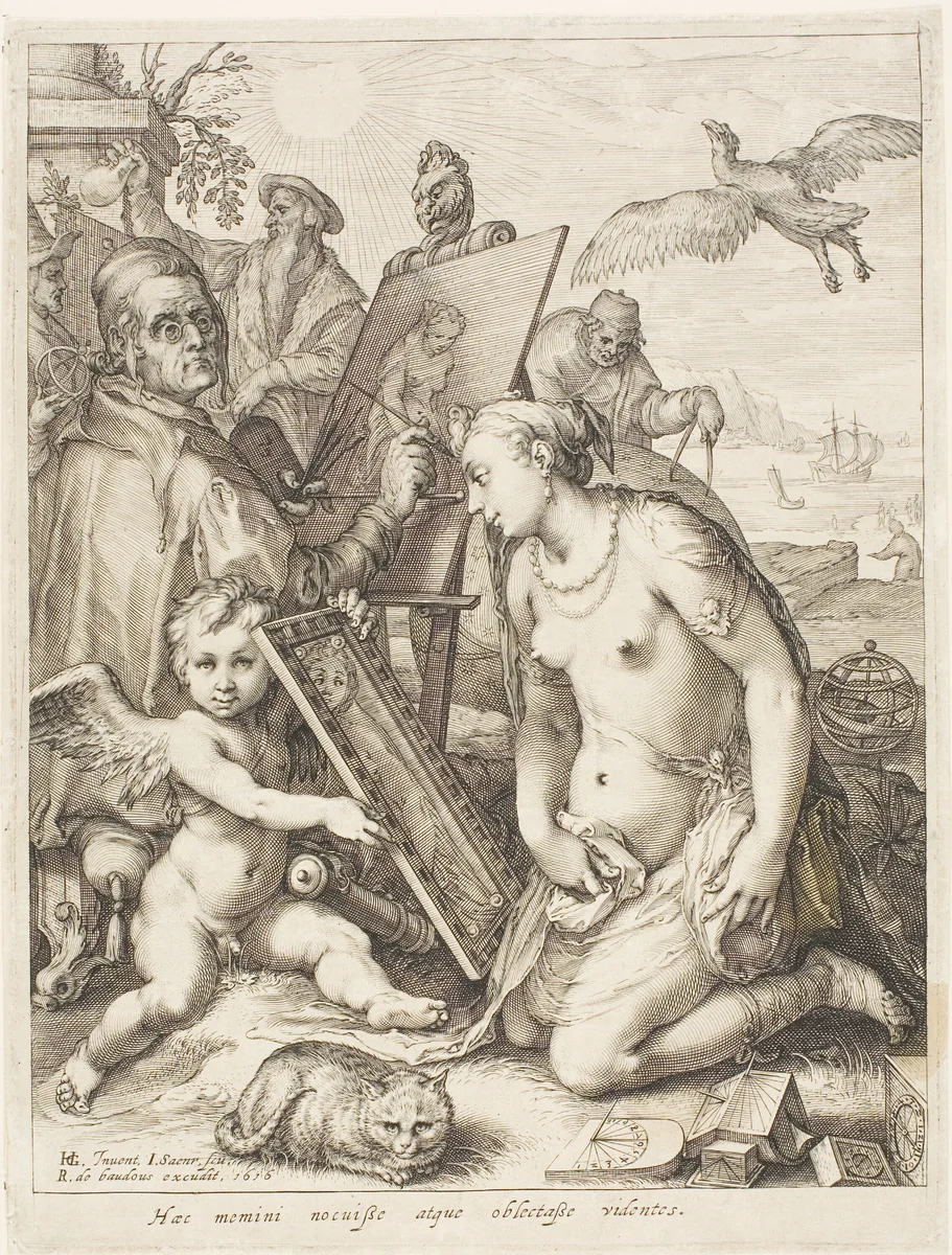 The Painter by Jan Saenredam, print, 1616