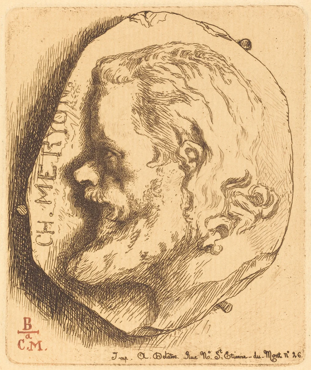 Charles Meryon by Félix Bracquemond, print, 1854