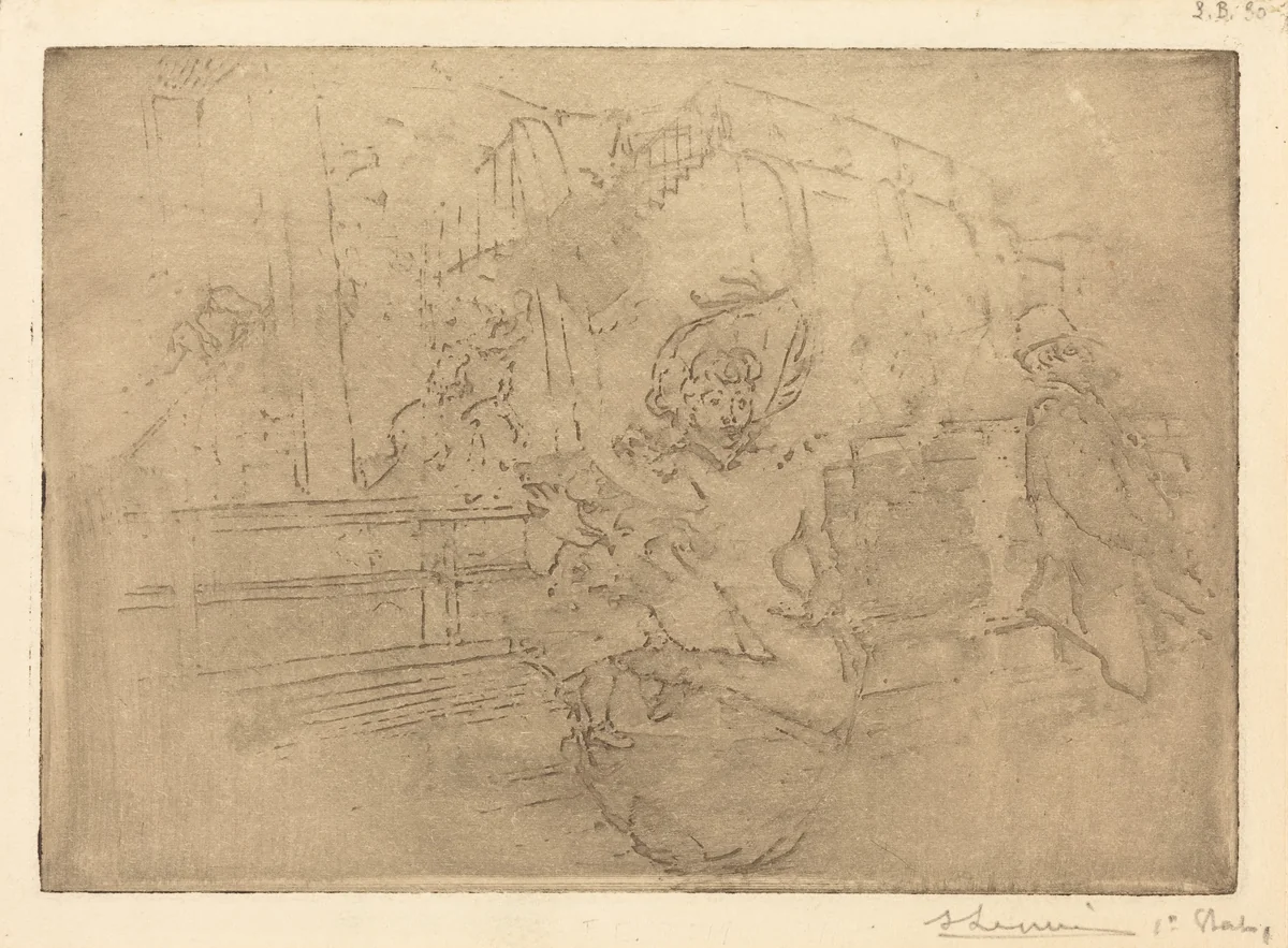 Departure for Greenwich (Depart pour Greenwich) by Auguste Lepère, print, 1891