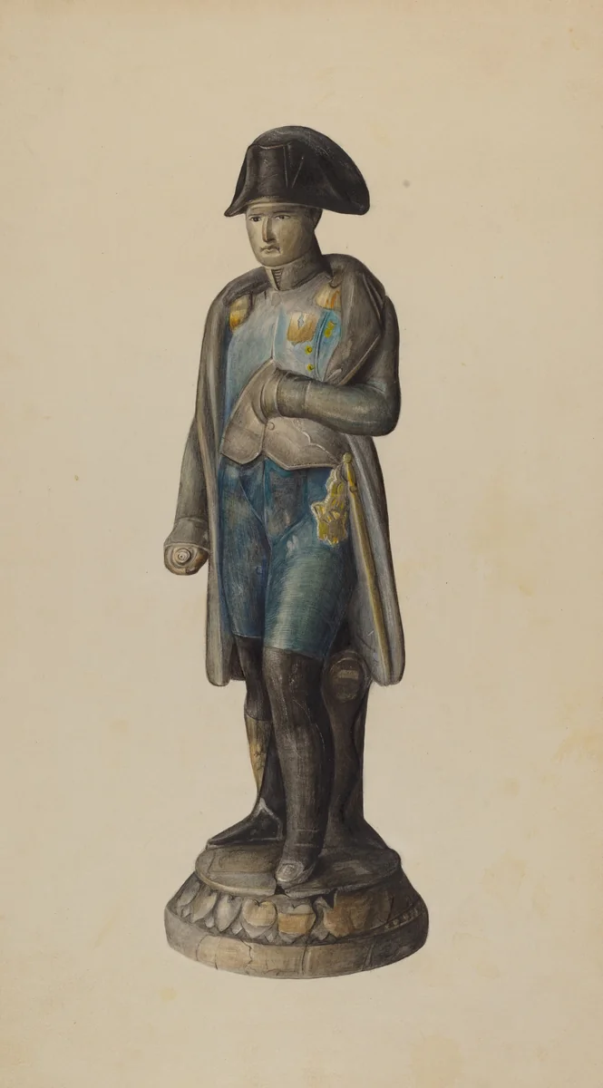 Figure of Napolean by Mina Lowry, index of american design, 1938
