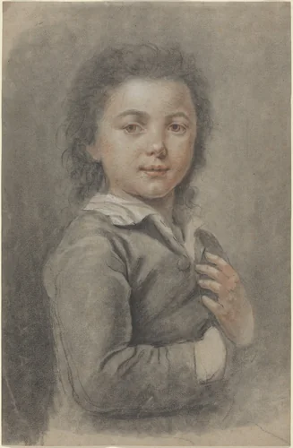 Portrait of a Young Boy by Catherine Lusurier, drawing, 1753-1781