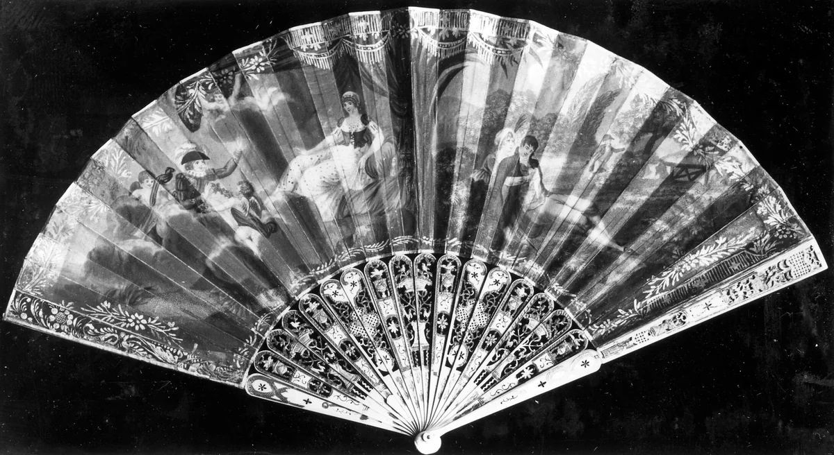 Fan by France, textile, 1775-1800