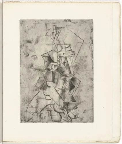 Mademoiselle Léonie Sur Une Chaise Longue (Mademoiselle Léonie in a Lounge Chair) from Saint Matorel by Pablo Picasso, illustrated book, 1910