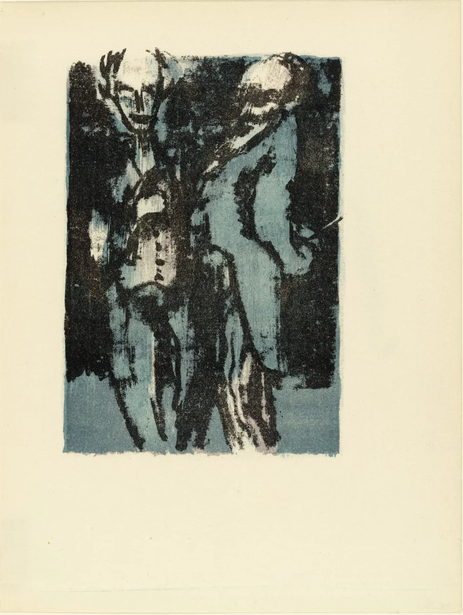 Elderly Men (Ältere Herren) from Das graphische Werk von Emil Nolde 1920-1925 by Emil Nolde, print, 1926