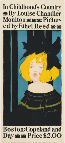 In Childhood's Country by Louise Chandler Moulton, Pictured by Ethel Reed by Ethel Reed, print, 1896