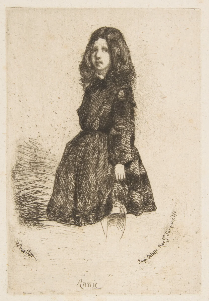Annie by James McNeill Whistler, print, 1858