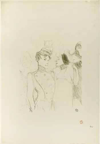 Lender and Lavallière in a Revue at the Variétés by Henri de Toulouse-Lautrec, print, 1895