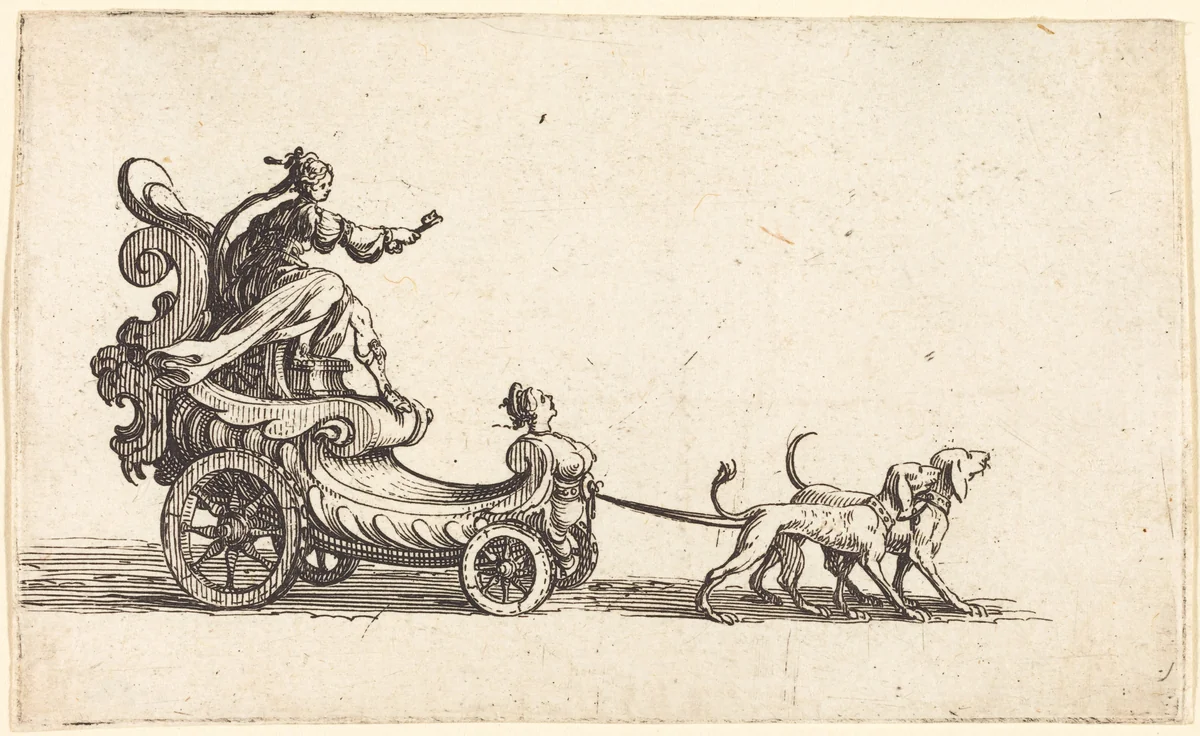 Entry of Monseigneur Henry de Lorraine, Marquis de Moy, under the Name of Pirandre by Jacques Callot, print, 1627