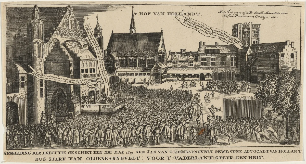 Execution of Johan van Oldenbarneveldt by Unknown 19th Century, print, 1800-1899
