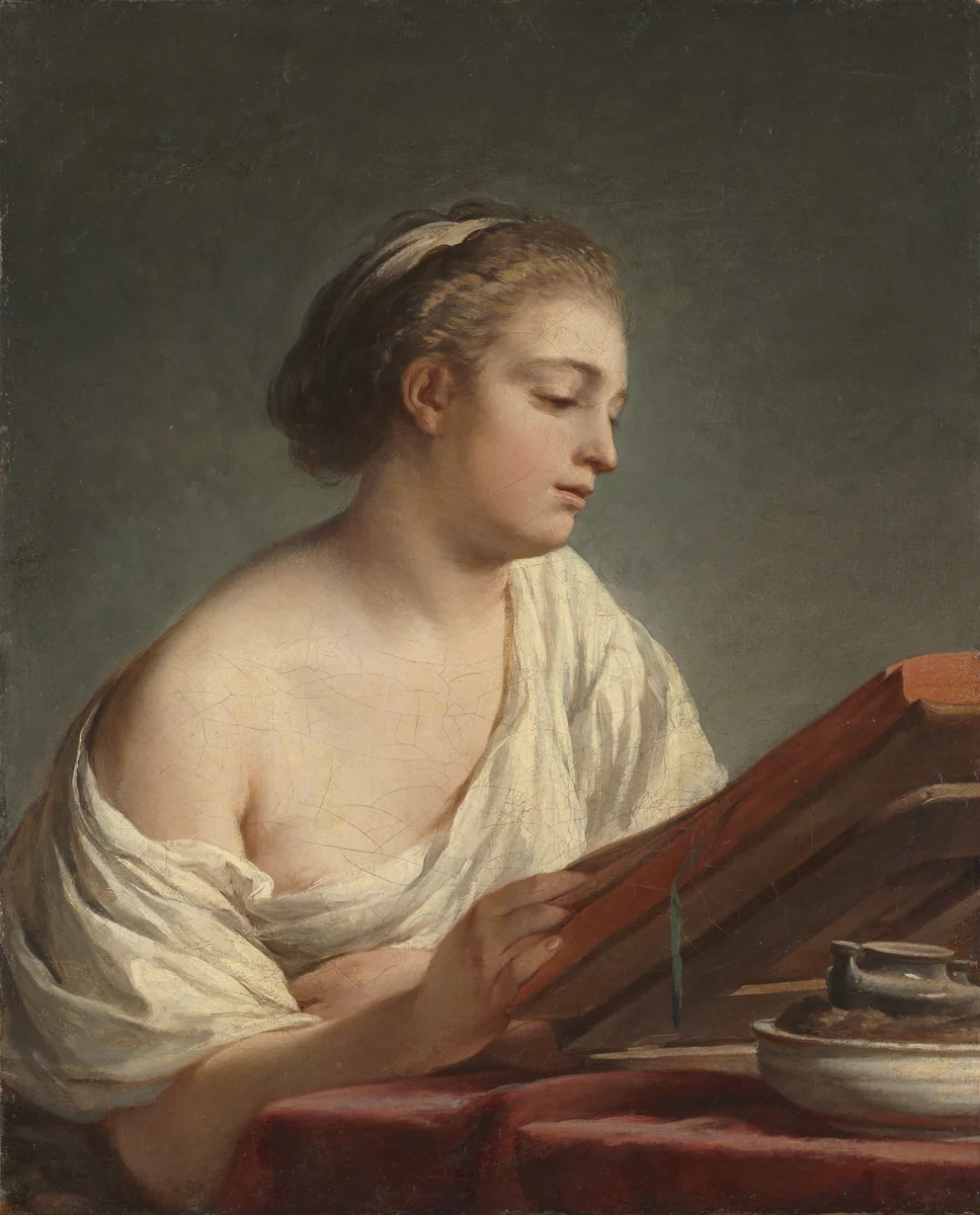 Woman Reading by Nicolas-Bernard Lépicié, painting, 1764-1774
