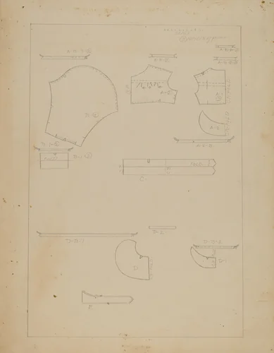 Girl's Dress (Pattern) by Nancy Crimi, index of american design, 1935-1942