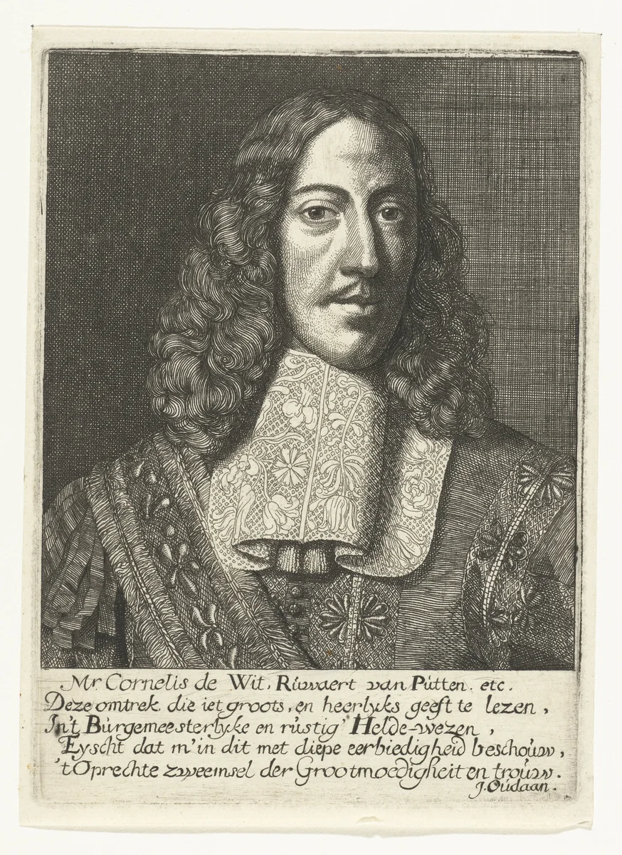 Portret van Cornelis de Witt by Samuel van Hoogstraten, print, 1648-1677