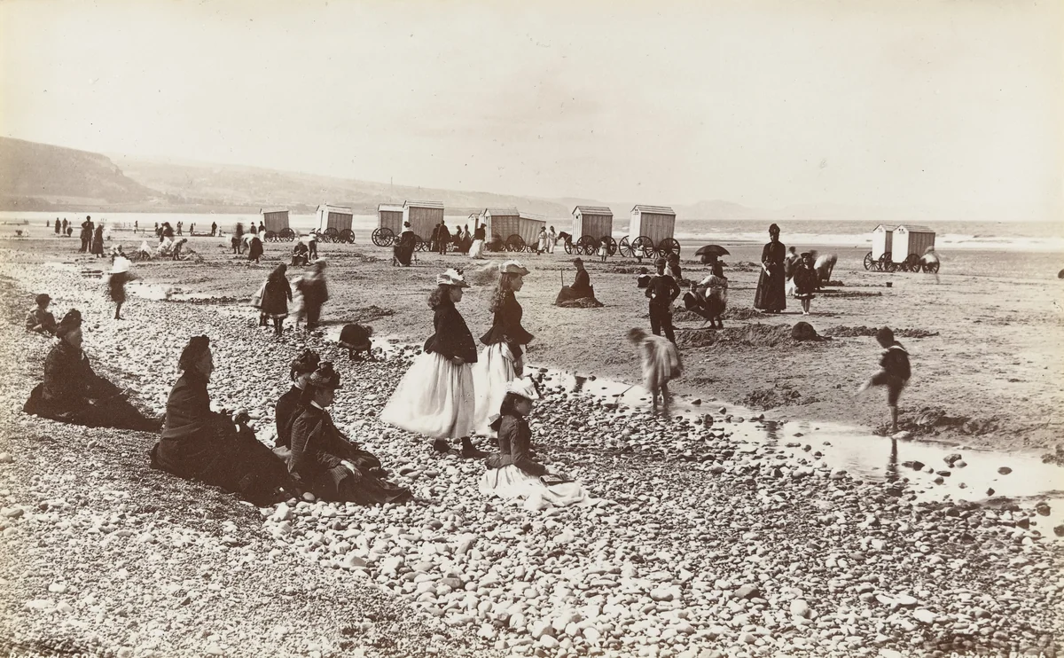 Pensarn Beach by Francis Bedford, photograph, 1855