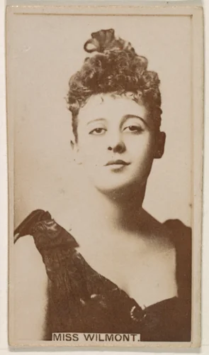 Miss Wilmont, from the Actresses series (N245) issued by Kinney Brothers to promote Sweet Caporal Cigarettes by Kinney Brothers Tobacco Company, photograph, 1890