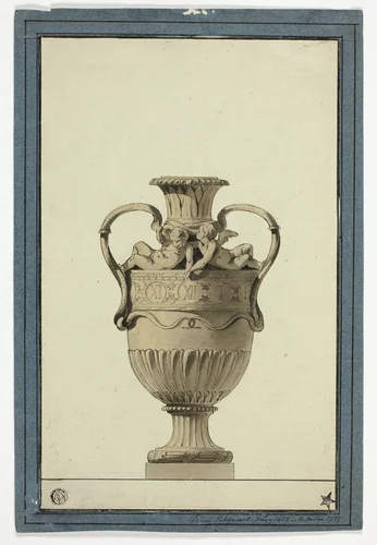 Design for a Clock by Simon Schijnvoet, drawing, 1673-1727