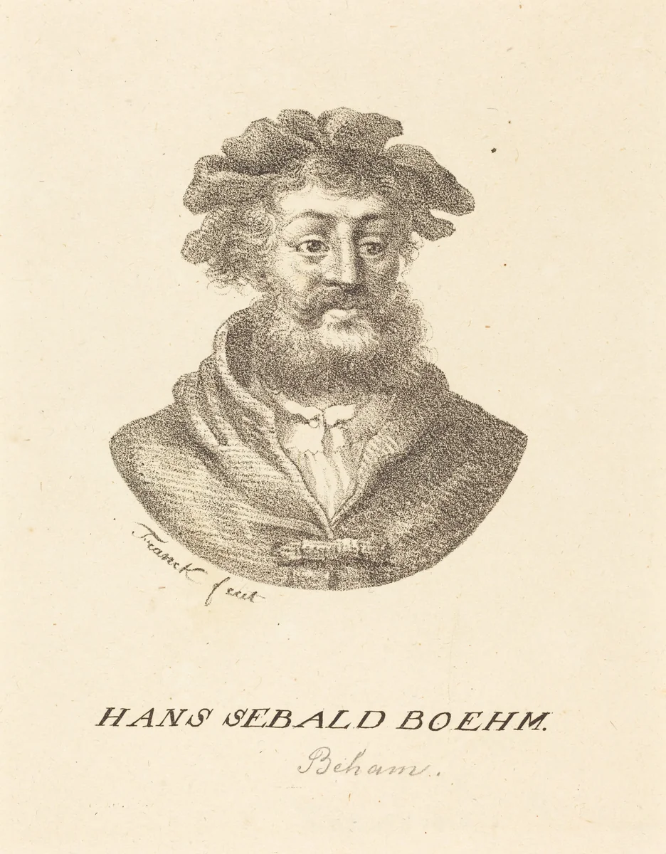 Hans Sebald Beham by Alfred von Franck, print, 1808-1884
