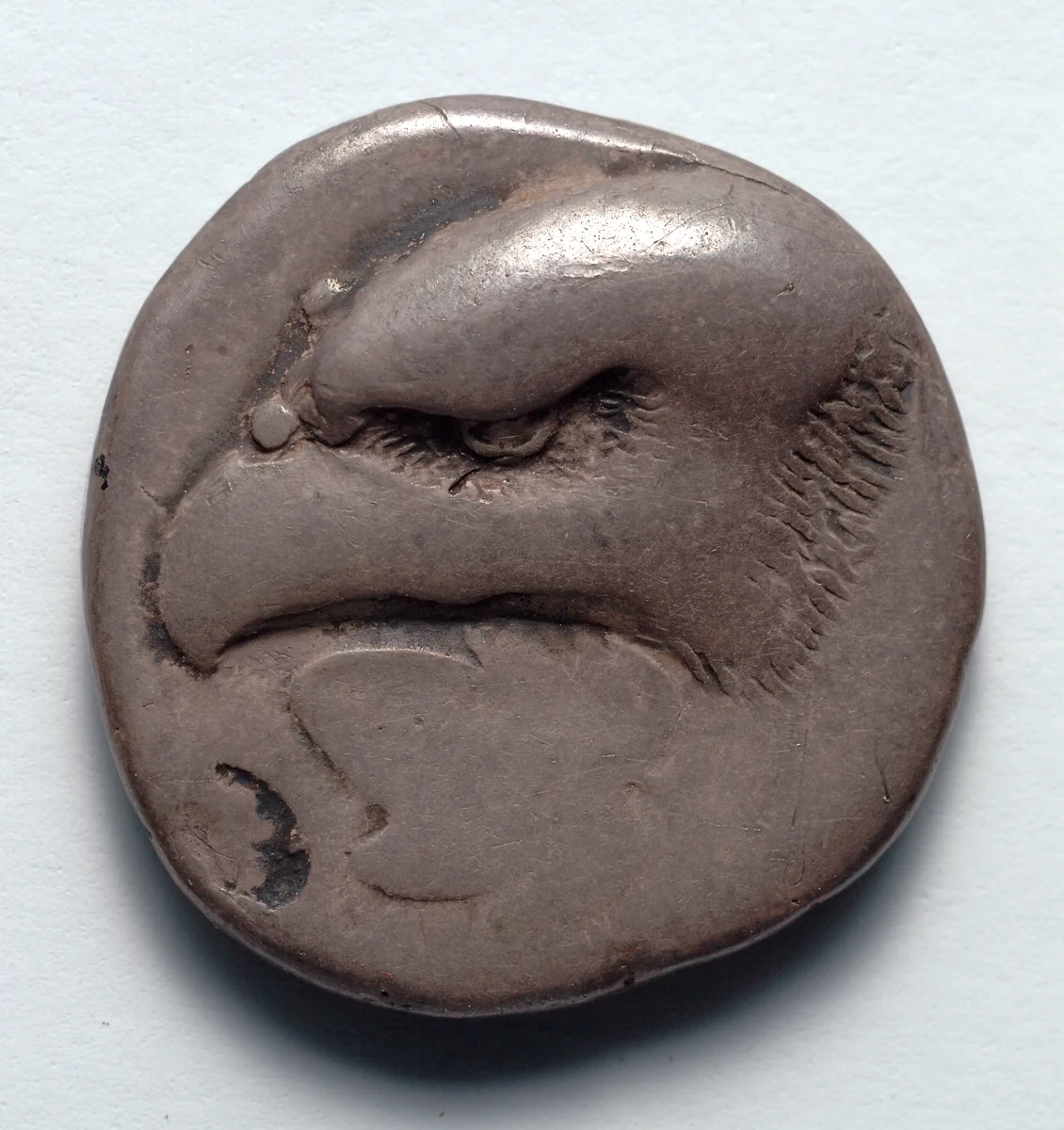 Stater: Head of Eagle, Ivy Leaf (obverse) by Unknown, metalwork, -405--395