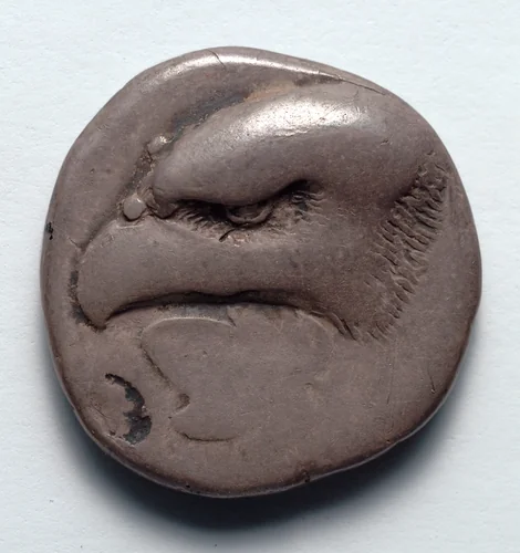 Stater: Head of Eagle, Ivy Leaf (obverse) by Unknown, metalwork, -405--395