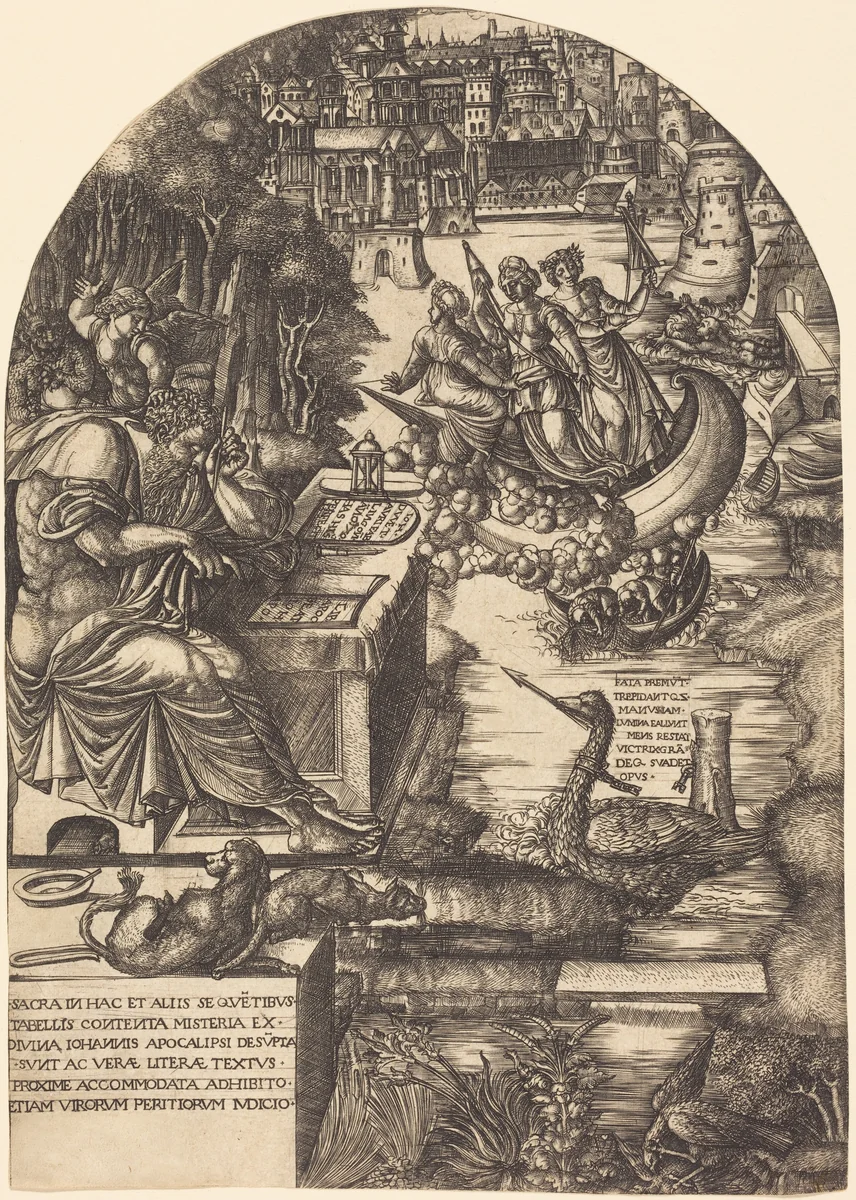 Jean Duvet as Saint John the Evangelist by Jean Duvet, print, 1555