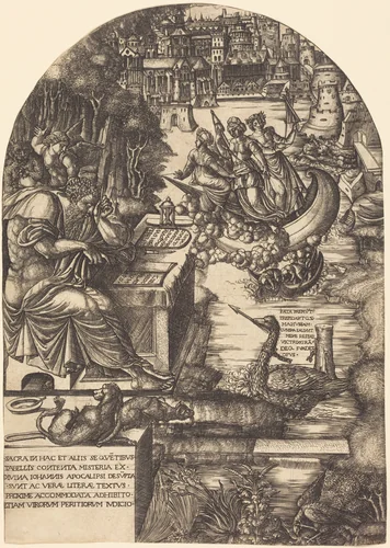 Jean Duvet as Saint John the Evangelist by Jean Duvet, print, 1555