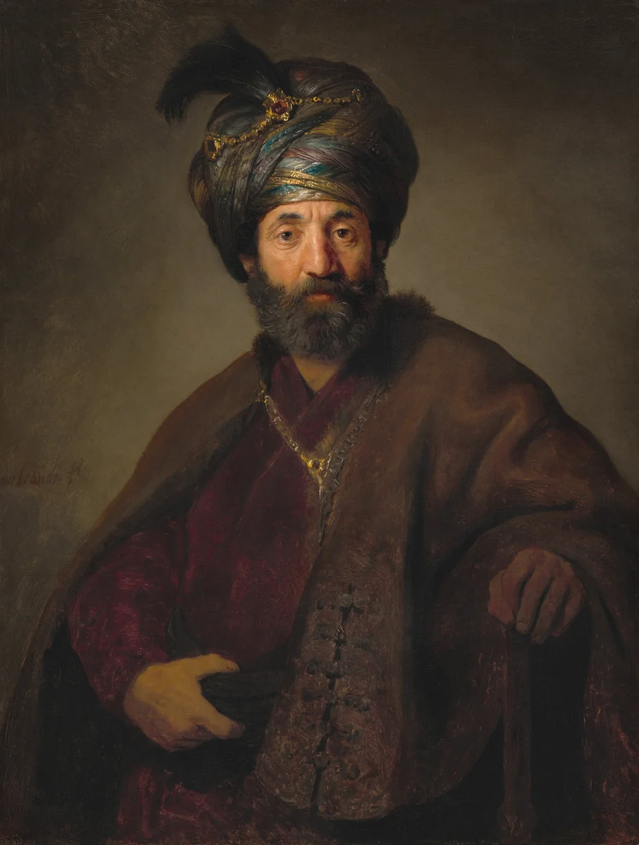 Man in Oriental Costume by Rembrandt van Rijn, painting, 1635