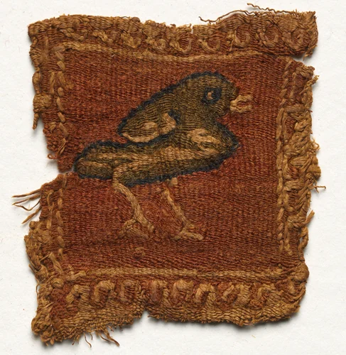 Fragment with Roundel and Decorative Stripes by Unknown, textile, 600-799