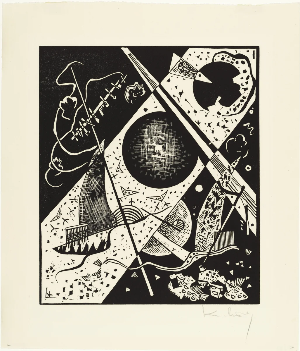 Small Worlds VI (Kleine Welten VI) from Small Worlds (Kleine Welten) by Wassily Kandinsky, print, 1922