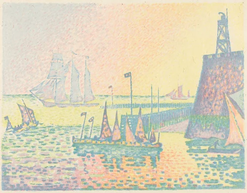 Evening (Le soir) by Paul Signac, print, 1898