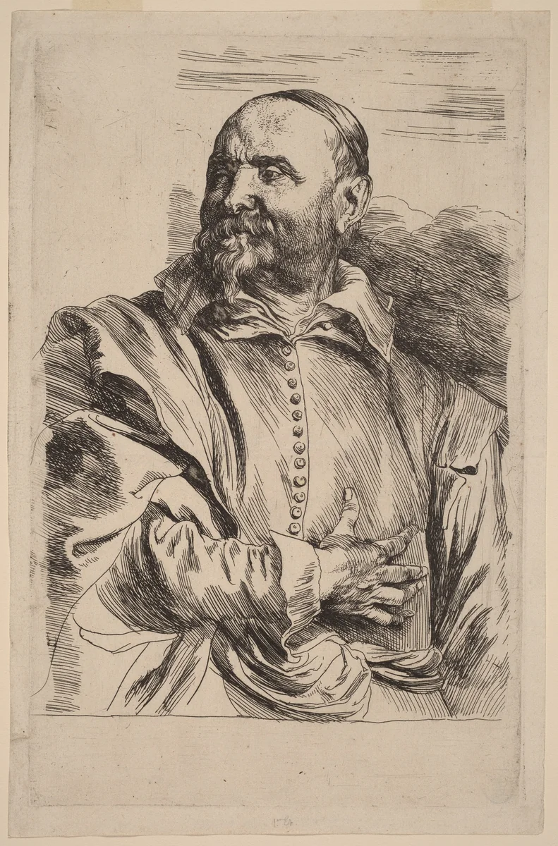 Jan Snellinx by Anthony van Dyck, print, 1626-1641