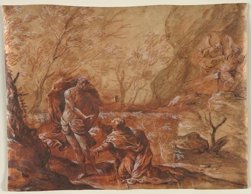 Noli Me Tangere by anonymous, drawing, 1600-1699