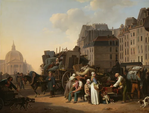 The Movings by Louis-Léopold Boilly, painting, 1822