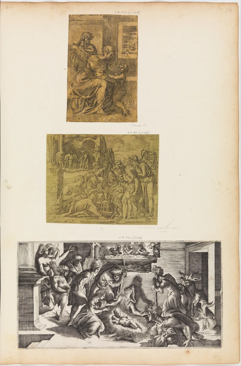 Adoration of the Shepherds by anonymous, print, 1500-1550