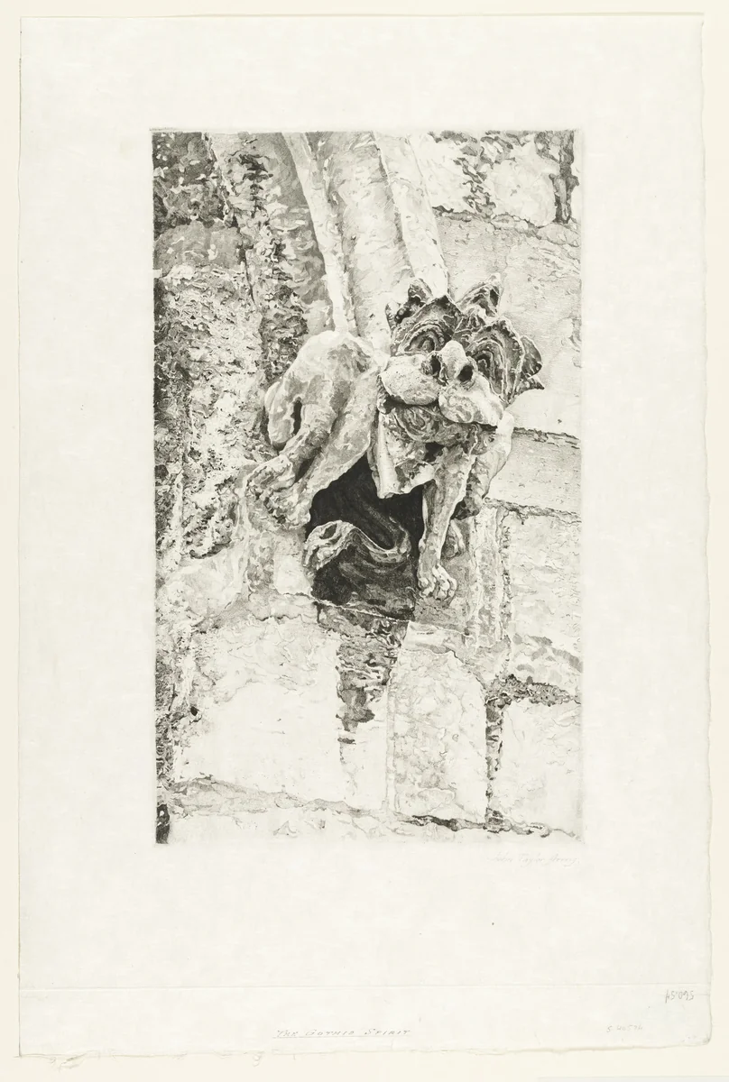 The Gothic Spirit by John Taylor Arms, print, 1922