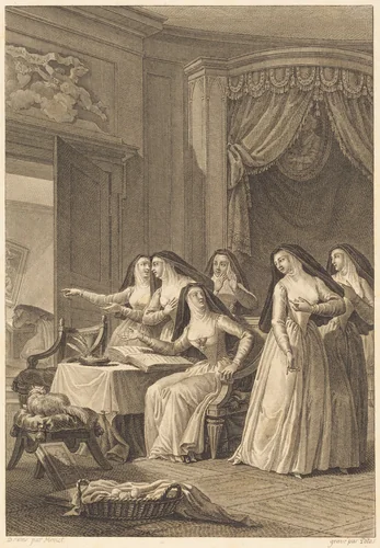 Soeur Jeanne by Charles Monnet, print, 1744-1802