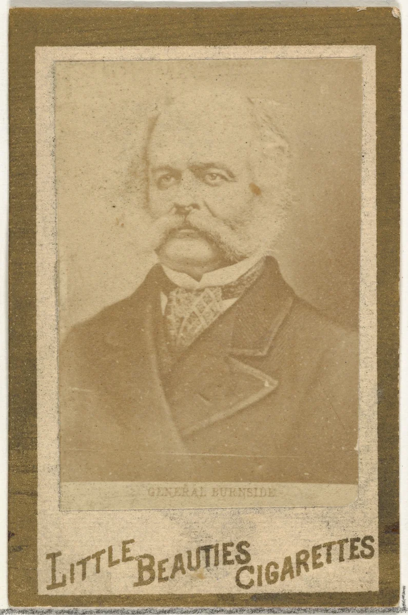 General Burnside, from the Actresses and Celebrities series (N60, Type 1) promoting Little Beauties Cigarettes for Allen & Ginter brand tobacco products by Allen & Ginter, photograph, 1887
