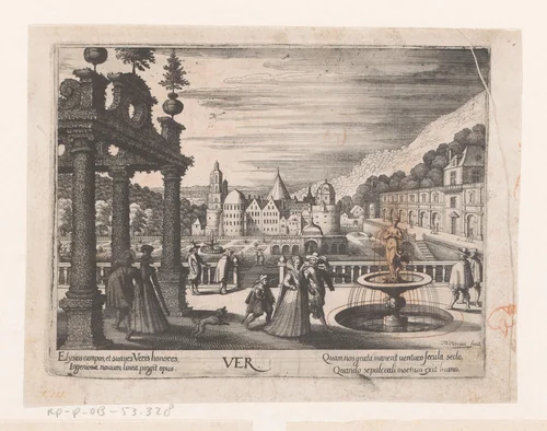 Lente by Matthäus Merian, print, 1603-1650