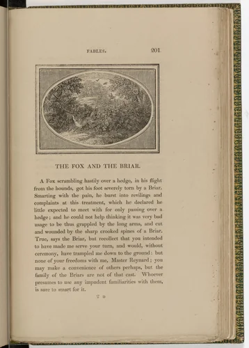 Headpiece (page 201) from The Fables of Aesop by Thomas Bewick, illustrated book, 1818